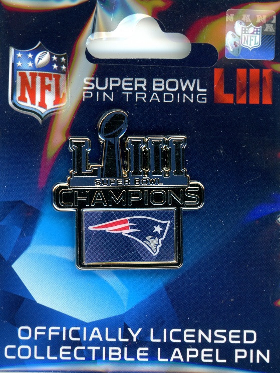 Patriots Super Bowl LIII Champs pin #2