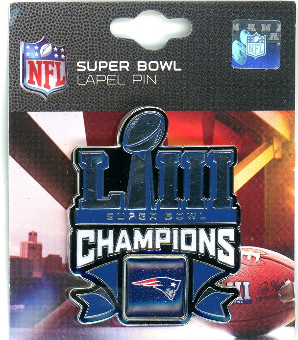 Patriots Super Bowl LIII Champs pin #1