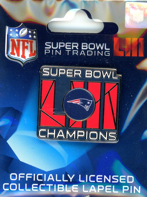 Patriots Super Bowl LIII Champs pin #3