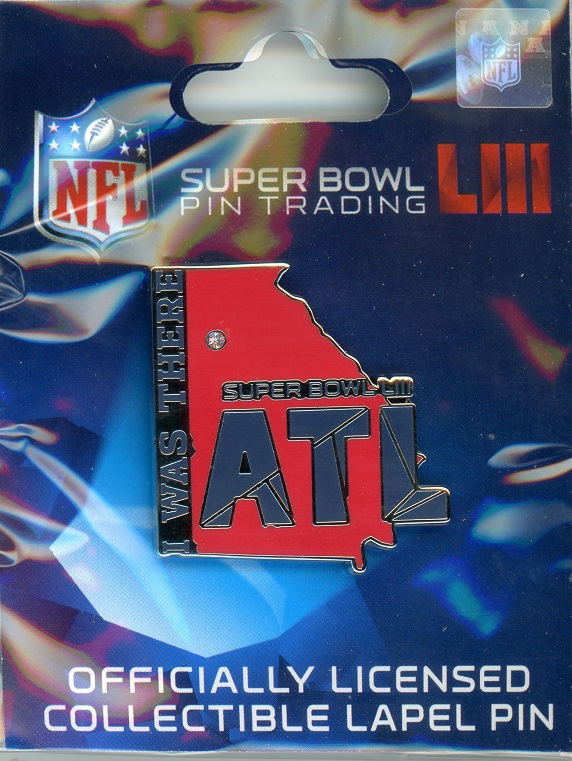Super Bowl LIII \"I Was There\" State pin