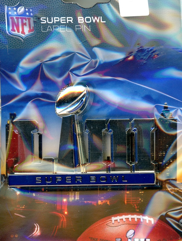 Super Bowl LIII 2" 3D Primary Logo pin