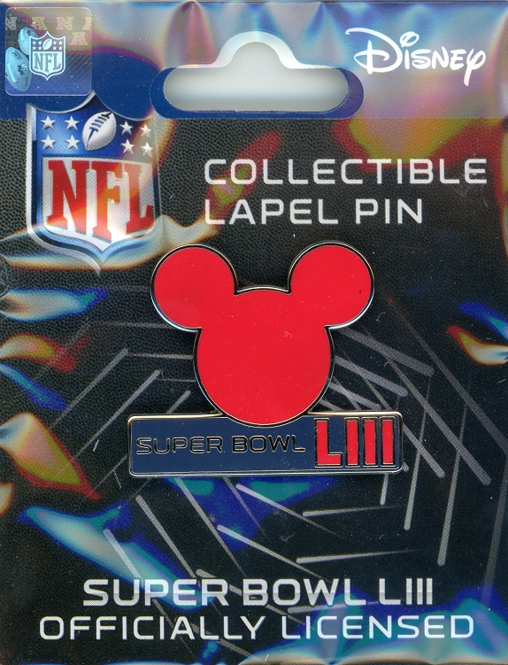 Super Bowl LIII Mickey Mouse pin