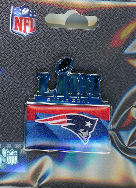 Patriots Super Bowl LIII Participant pin