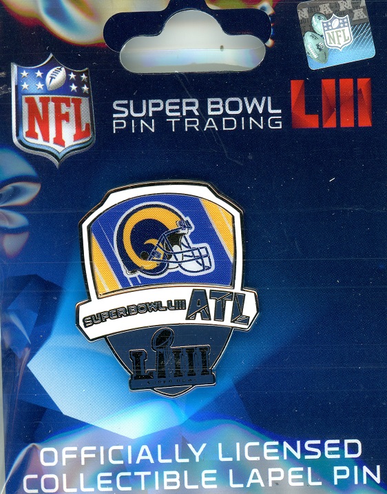 Rams Super Bowl LIII Participant pin #2