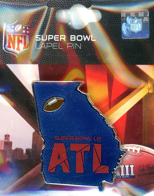 Super Bowl LIII State pin
