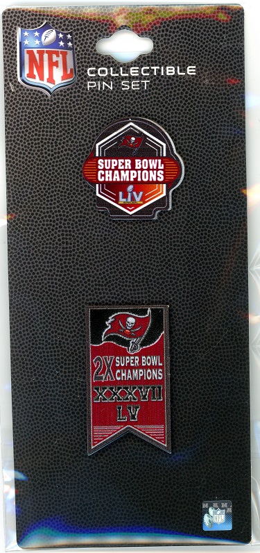 Buccaneers Super Bowl Champs 2-Pin Set