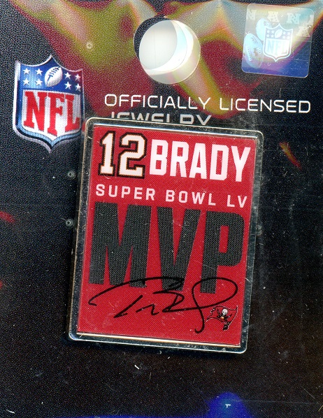 Tom Brady Super Bowl LV MVP pin - Wincraft