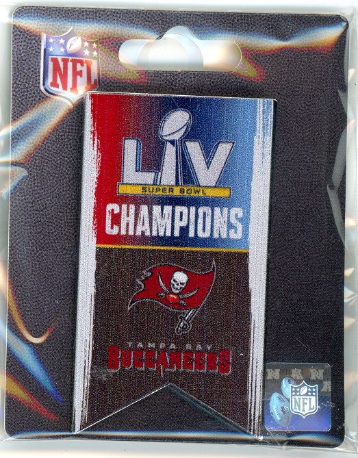 Buccaneers Super Bowl Champs Banner pin
