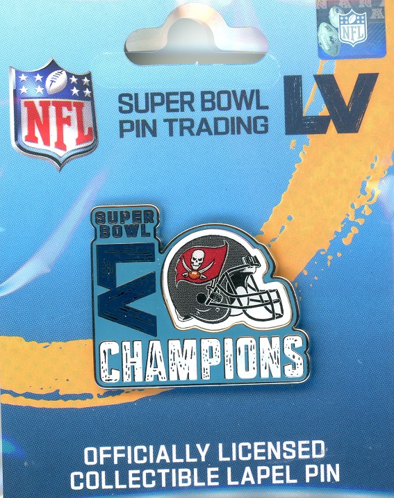 Buccaneers Super Bowl LV Champs Helmet pin #1