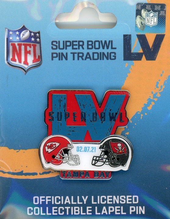 Chiefs vs Buccaneers Super Bowl LV pin - Wincraft