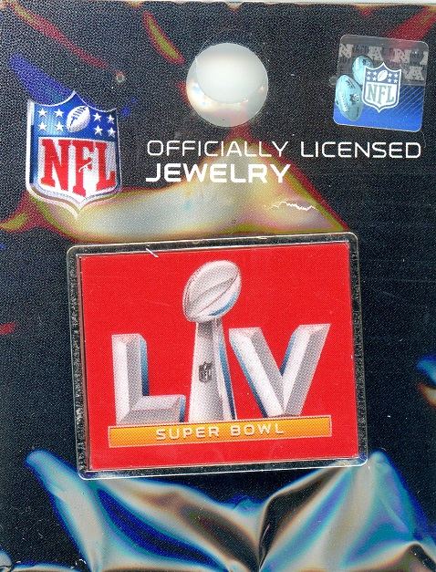 Super Bowl LV Rectangular Logo pin
