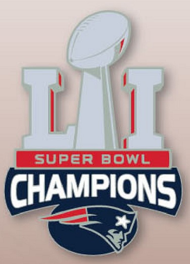 Patriots Super Bowl LI Champs Trophy pin