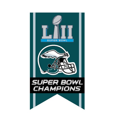 Eagles Super Bowl LII Champions Banner pin