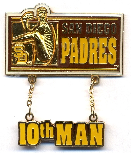 Padres 10th Man Dangle pin Padres 10th Man Dangle pin