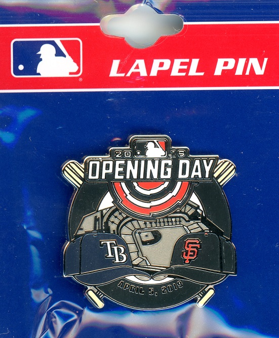 Giants vs Rays 2019 Opening Day pin #2