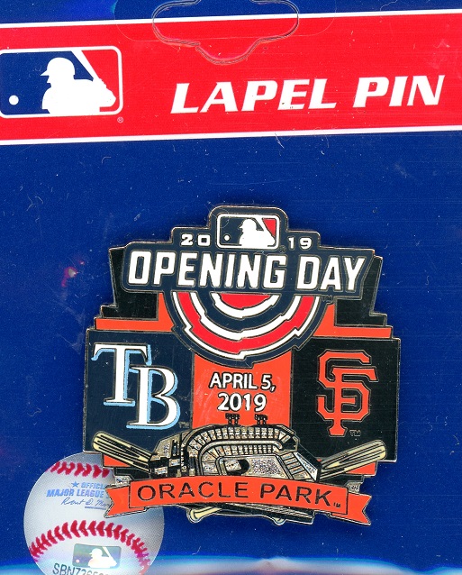 Giants vs Rays 2019 Opening Day pin #3