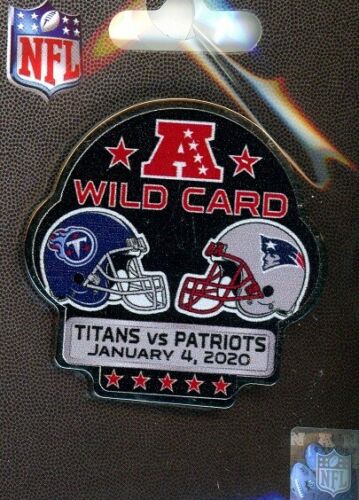Titans vs Patriots Wild Card pin
