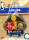 2016 Warriors vs Rockets NBA Playoffs pin