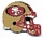 49ers Helmet pin by Aminco