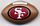 49ers PVC Football pin