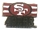 49ers Logo pin with stripes
