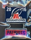 Patriots 2016 AFC Champions Dangle pin