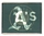 A's Lenticular Logo pin A's Lenticular Logo pin