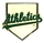 A's White & Gold Home Plate pin A's White & Gold Home Plate pin