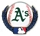 A's Baseball & Laurels pin
