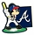 Braves Mickey Mouse Batter pin (2006)