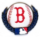 Red Sox Baseball & Laurels pin