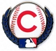 Cubs Baseball & Laurels pin