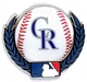 Rockies Baseball & Laurels pin