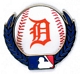 Tigers Baseball & Laurels pin