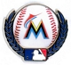Marlins Baseball & Laurels pin