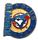 Blue Jays semi-circle pin