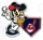 Indians Mickey Mouse Home Plate pin