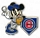 Cubs Mickey Mouse Home Plate pin