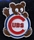 Cubs Waving Bear Retro Logo pin