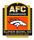Broncos AFC Champions pin