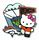 Broncos Hello Kitty Fan pin