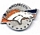 Broncos Pewter Circle pin
