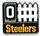 Steelers Fence pin w/ Rotating \"O\" & \"D\"