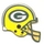 Packers Helmet pin by PSG