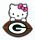 Packers Hello Kitty Football pin
