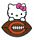 Bears Hello Kitty Football pin