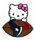 Texans Hello Kitty Football pin