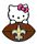 Saints Hello Kitty Football pin