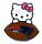 Patriots Hello Kitty Football pin
