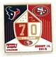49ers vs Texans 2016 Game Day pin